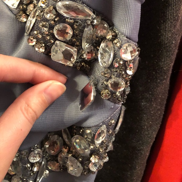 Silver/Grey Prom Dress - Picture 3 of 7